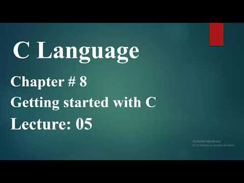Computer 2nd Year Lecture 5 Basic Structure of C Language - YouTube