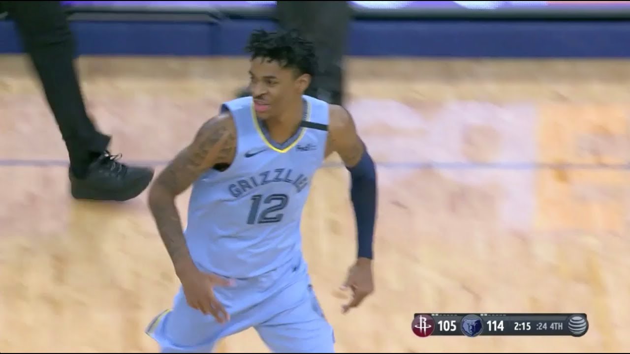 Ja Morant Hits Clutch Dagger On James Harden To Close Out Houston Rockets