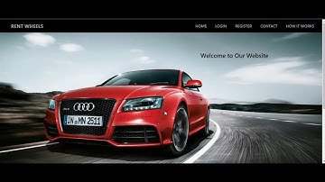 Rent A Car Project || HTML || CSS || BOOTSTRAP || Node Js || MongoDB