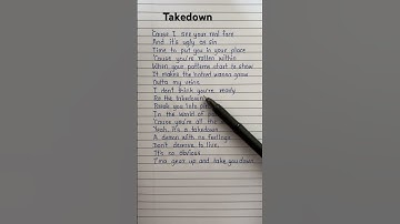 Thumbnail of Huntrix - Takedown (Lyrics) K-pop Demon Hunters #takedown #huntrix #demonhunter #kpop #lyrics #song