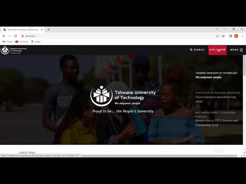 How to apply at TUT (Tshwane University of Technology) in 2022 for 2023 Admission
