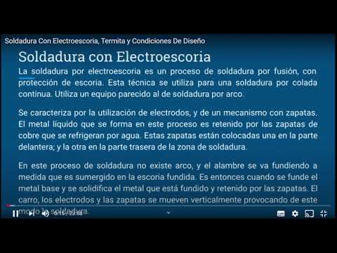 Video: ¿Cuál es la única posición en la que se realiza la soldadura por electroescoria?