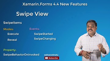 SwipeView of Xamarin Forms 4 4