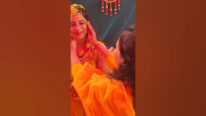 Haldi lagao re//#sister#haldi #haldi song#wedding