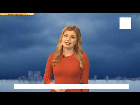 WEATHER GIRL ON RUSSIAN TV WITH LONG LEGS.
