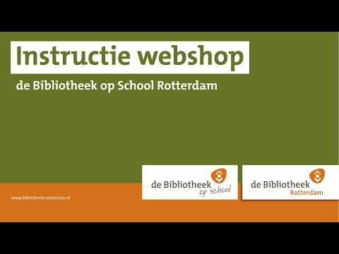 Instructie webshop de Bibliotheek op School Rotterdam