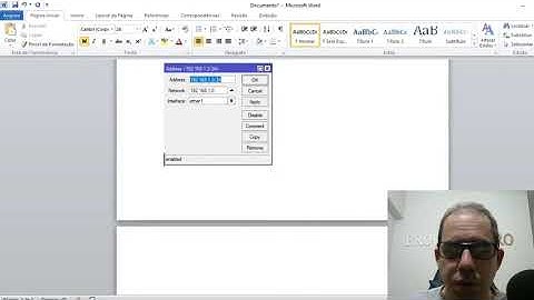 Como colocar meu primeiro ip na mikrotik