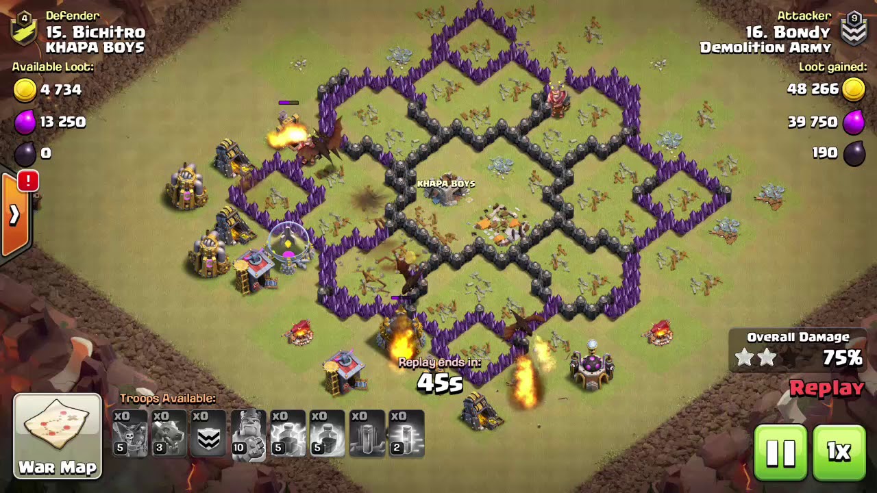 clash of clans attack strategies town hall 8