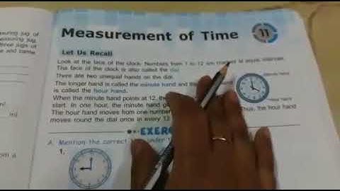 Std - 3 Mathematics lesson - 11 Measurement of time part 2