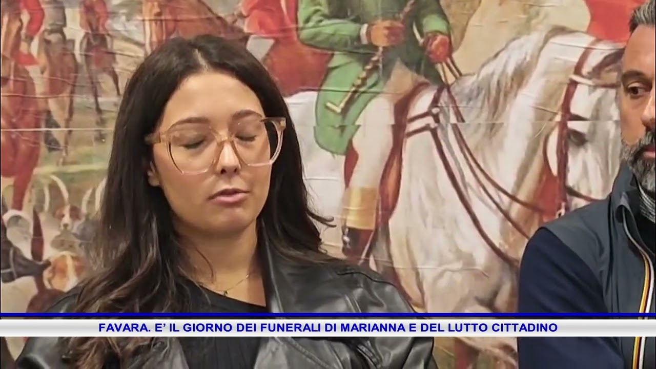 FAVARA  E’ IL GIORNO DEI FUNERALI DI MARIANNA E DEL LUTTO CITTADINO