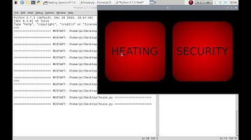 Heating & Security Control Part 6 - Raspberry Pi coding python tkinter gui