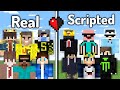 Real vs Scripted players in indian Minecraft community