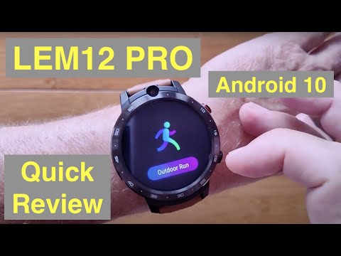 LEMFO LEM12 PRO Android 10 MT6762 Dual Cameras 4GB/64GB Face Unlock 4G Smartwatch: Quick Overview