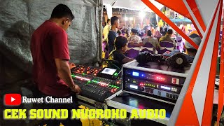 Cek Sound Nugroho Audio 3 Live Ronggo - Intrument Mutiara Hidupku Manhattan
