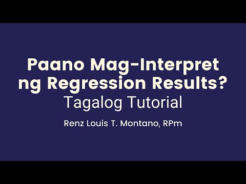 Video: Ano ang isang buong modelo sa regression?