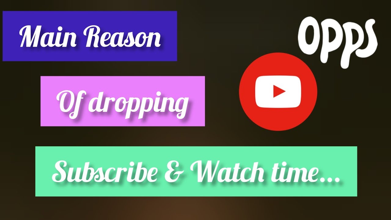 Why Youtube Subs & Views Are Dropping || Why Views And Watchtime Is ...