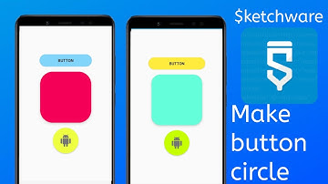 How to make a circle button in sketchware||radius button.