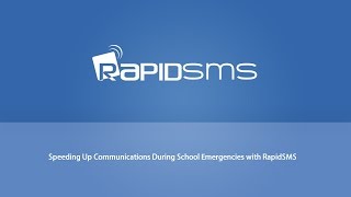 Speeding Up Communications During School Emergencies with RapidSMS