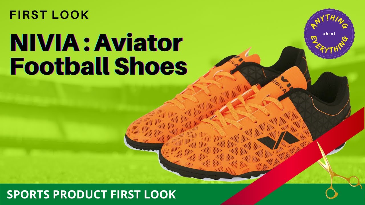 nivia aviator football shoes : unboxing 