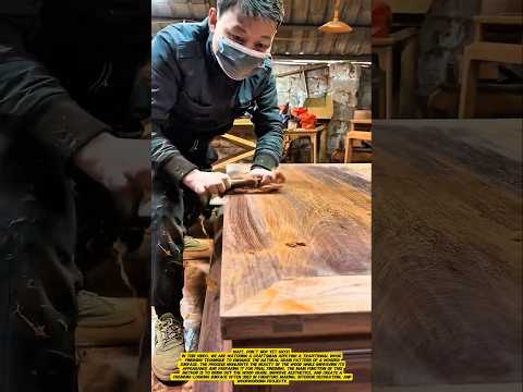 Amazing Wood Grain Restoration! Traditional Surface Finishing Technique.