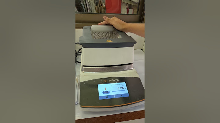 Moisture analyzer ย ห อ sartorius ค ม อการใช งาน