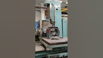 tos w100a horizontal boring mill #machine #machinist #chips #machineshop #hbm #bore #boring #tos