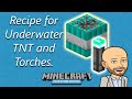 Recipe for making underwater tnt and torches  minecraft education edition