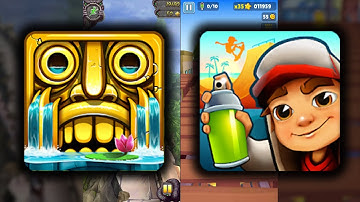 Temple Run 2 Enchanted Palace Vs Subway Surfers Venice Beach - Endless Run Game Play Android D050122