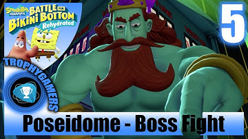 SpongeBob SquarePants Battle For Bikini Bottom Rehydrated - Poseidome Robot Sandy Boss Fight Part 5
