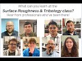 Surface Roughness, Texture, and Tribology 2-Day Class 2026