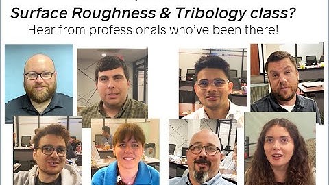 Surface Roughness, Texture, and Tribology 2-Day Class 2026
