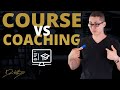 The Difference Between An Online Course and Coaching Program | Dan Henry