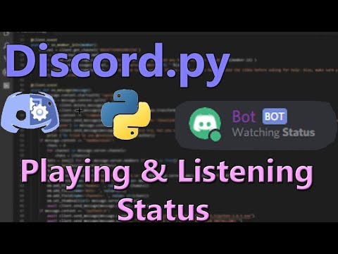 [Discord.py] How to Change Bot's Status to Watching or Listening