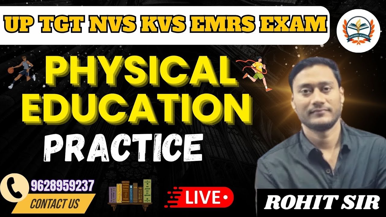UP TGT NVS KVS EMRS PHYSICAL EDUCATION EXAM || PHYSICAL EDUCATION  IMPORTANT QUESTION ||