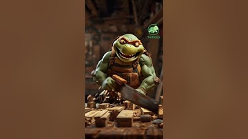 🐢 เต่าช่างไม้  #funnyturtle #turtloop #animation #shorts  #loopvideo