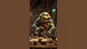 🐢 เต่าช่างไม้  #funnyturtle #turtloop #animation #shorts  #loopvideo