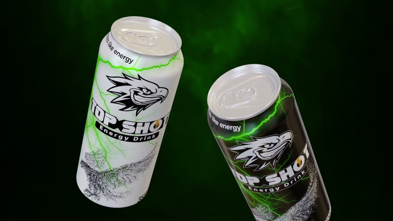 Energy drink promo video (in After effects, Blender, Premiere pro)