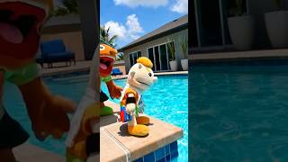 Joseph pushes junior into the pool #sml #smlshorts #smljoseph #smljunior