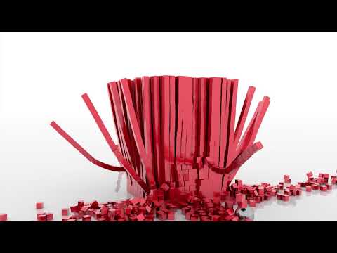 8,000 cubes physics simulation