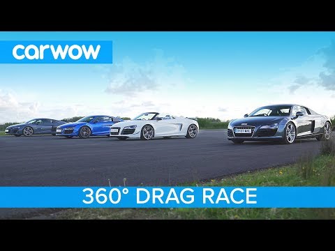 Audi R8 Generations 2006-2019 - 360 DRAG & ROLLING RACE - Audi R8 Generations 2006-2019 - 360 DRAG & ROLLING RACE