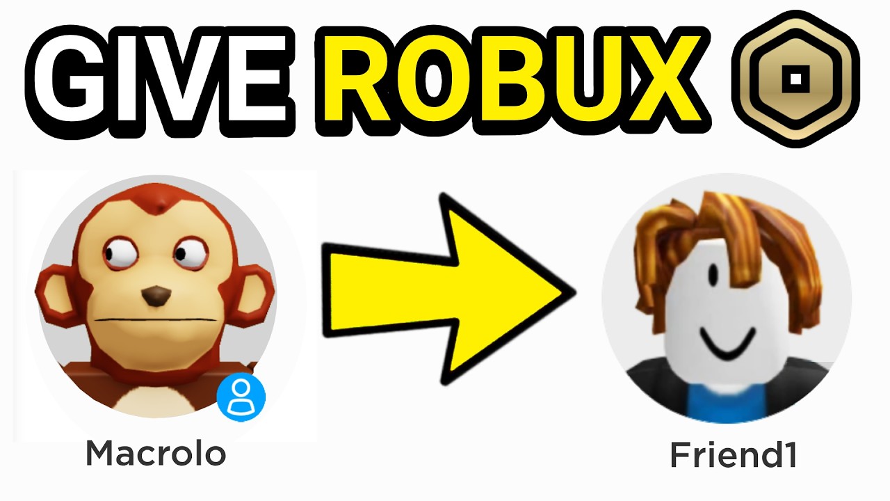 How To Give ROBUX To Friends Roblox 2026 YouTube 