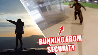 PARIS ROOFTOP CLIMBING AND SECURITY ESCAPE! ??