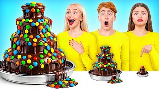 Küçük, Orta Ve Büyük Tabak Meydan Okumasi Çılgın Yemek Durumları Multi Do Challenge