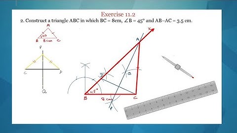 To construct a triangle given its base, a base angle and the difference of the other two sides.
