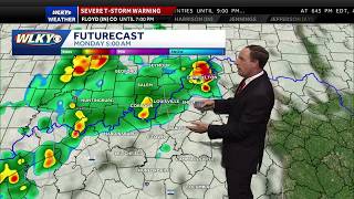 Storms this evening and more overnight