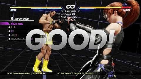 DOA6 - Diego Combo Challenge
