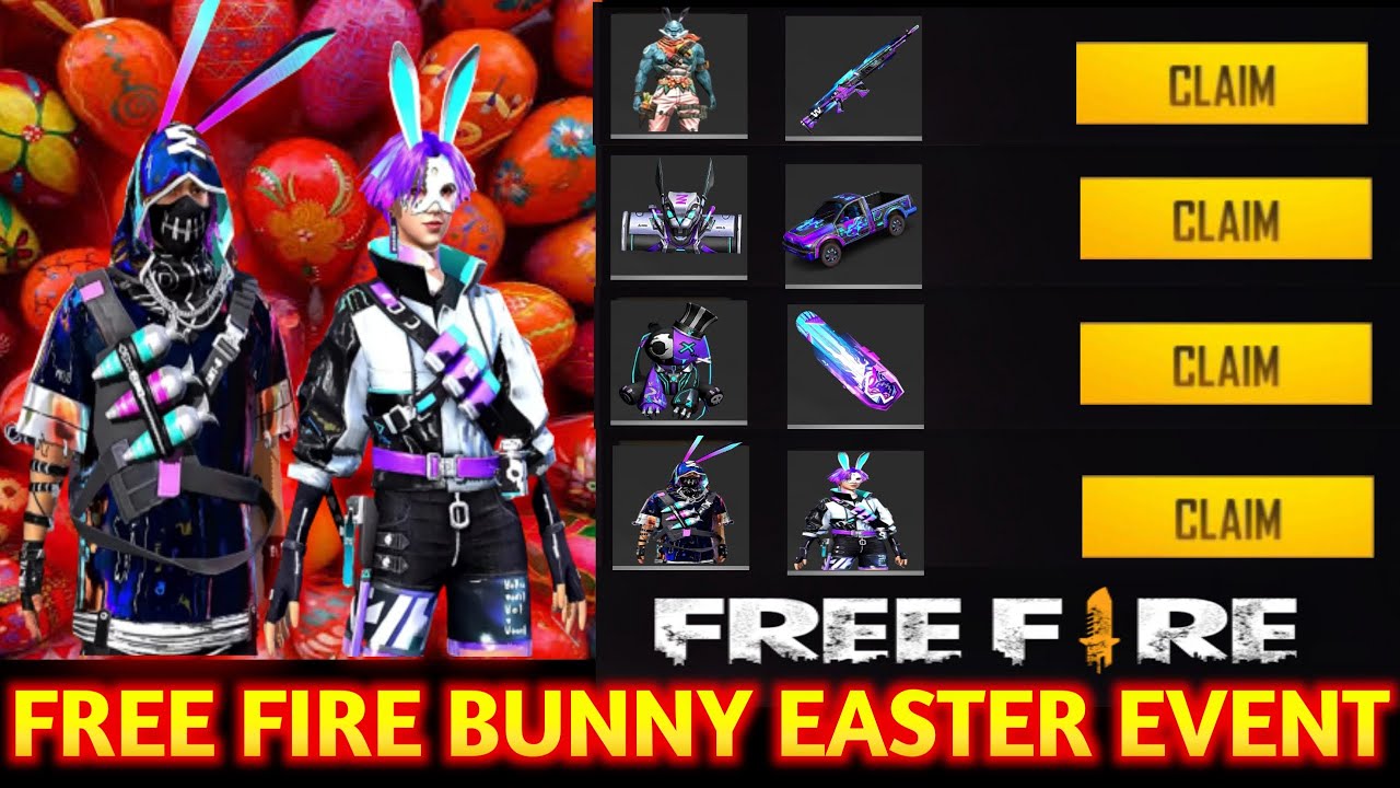 Bunny Easter Event Free Fire/Free Fire New Event Easter Egg/Free Bunny
