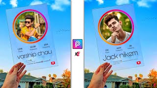 New instagram Glass Frame Photo Editing || Picsart Editing New Style - Xyaa Edits 🔥