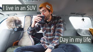 I live in an SUV // Day in my life