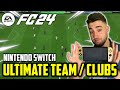 Test ultimate team et clubs de ea sports fc 24 version nintendo switch 